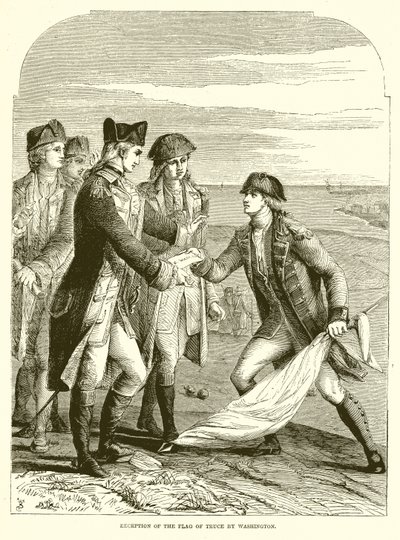 A fegyverszünet zászlajának átvétele Washingtonban alkotó: English School