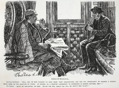 Kölcsönös, illusztráció a Punchból alkotó: English School