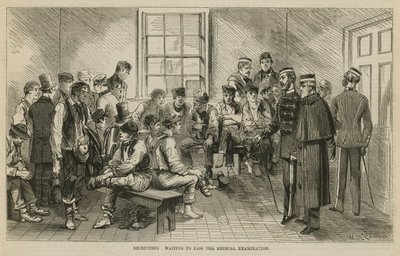 Toborzás: Várakozás az orvosi vizsgálat letételére alkotó: English School