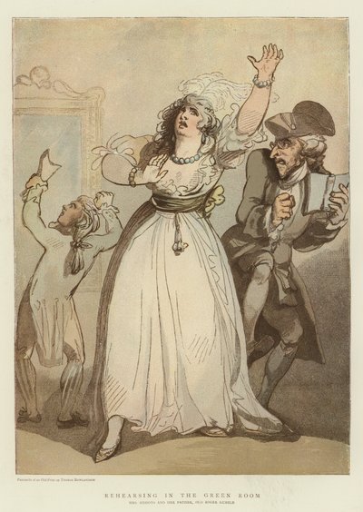 Próba a Zöld Szobában (chromolitho) alkotó: English School