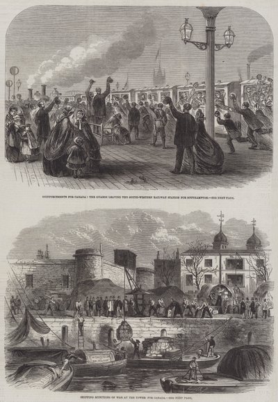 Erősítések Kanadához (metszet) alkotó: English School
