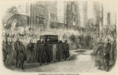 John Hunters újratemetése a Westminster Abbeyben marad alkotó: English School