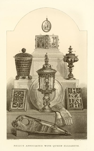 Erzsébet királynőhöz köthető ereklyék alkotó: English School