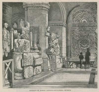 A római londoni maradványok - Guildhall Múzeum alkotó: English School