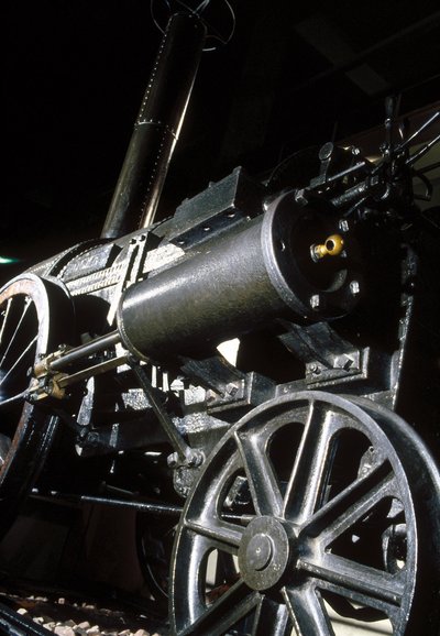Stephensons Rocket maradványai, 1829 (fém) (részlet) alkotó: English School