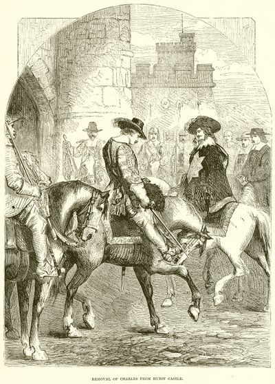 Charles eltávolítása a Hurst kastélyból alkotó: English School