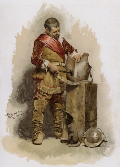 Javító páncél (chromolitho) alkotó: English School