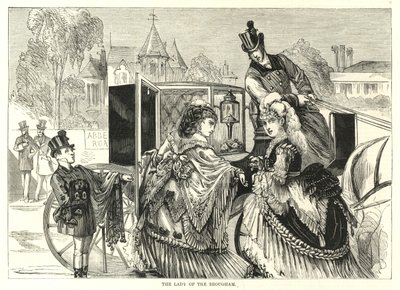 A Derby Women képviselője: A brougham hölgye alkotó: English School