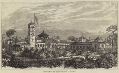 A brit delegáció teheráni rezidenciája (metszet) alkotó: English School