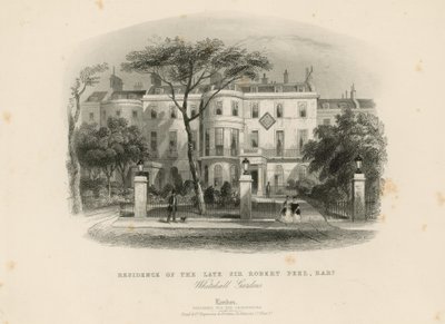 A néhai Sir Robert Peel rezidenciája alkotó: English School