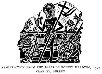 Feltámadás Robert Hardyng rézfúvós művéből alkotó: English School
