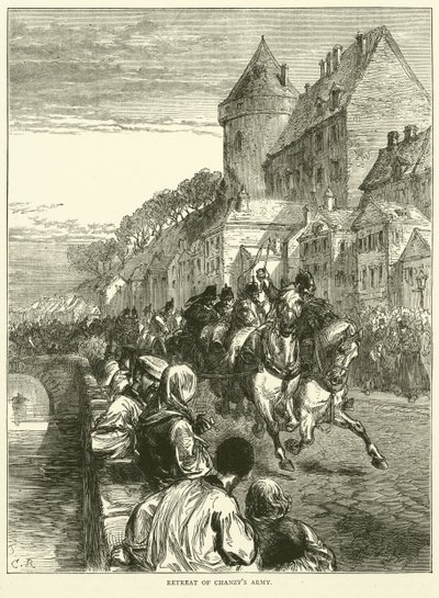 A Chanzys hadsereg visszavonulása, 1871. január alkotó: English School