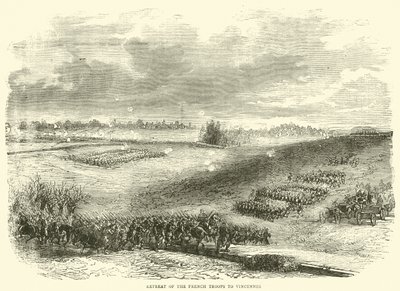A francia csapatok visszavonulása Vincennes-be, 1870. december alkotó: English School