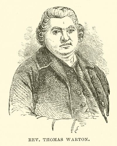 Thomas Warton tiszteletes (metszet) alkotó: English School