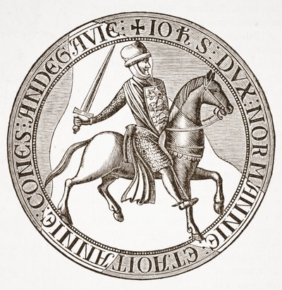 János király pecsétjének hátoldala alkotó: English School