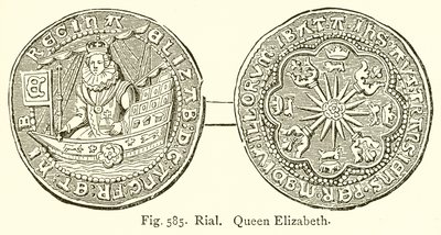 Rial. Elizabeth királynő alkotó: English School
