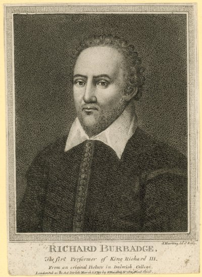 Richard Burbadge, a King Richard III első előadója alkotó: English School