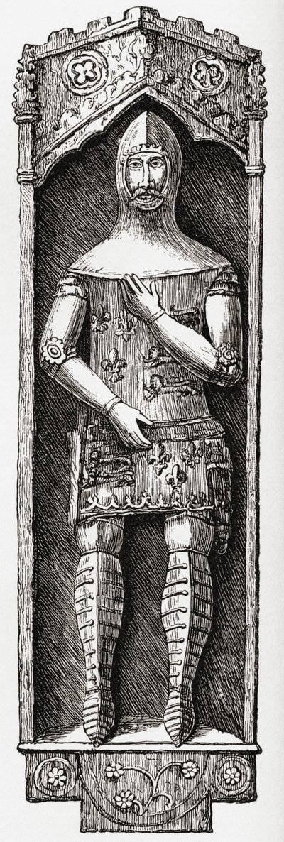 Richard Plantagenet, J. R. Green „Az angol nép rövid története” című művéből, 1893-ban alkotó: English School