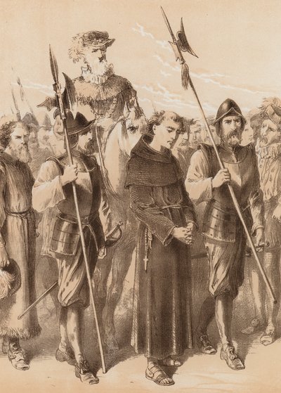 Richard Thirkill, "A seriff és emberei őrzik" (litográfia) alkotó: English School