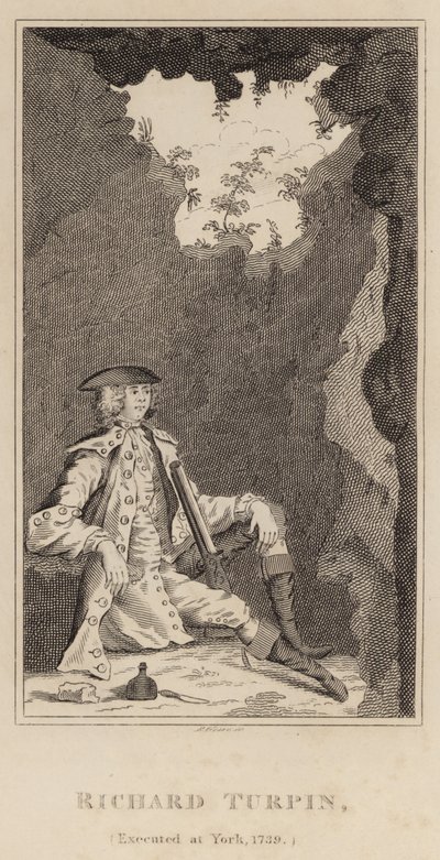 Richard Turpin, kivégezték Yorkban, 1739 alkotó: English School