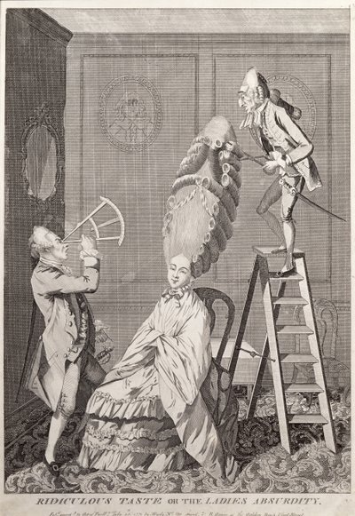 Nevetséges íz vagy a hölgyek Abszurd, kocsma. A. Darly, London, 1771 alkotó: English School