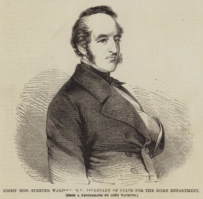 Tisztelt Spencer Walpole képviselő, a belügyminisztérium államtitkára (metszet) alkotó: English School