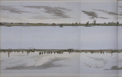 Panoráma a Temze folyóra, 1829 körül (akvatinta) alkotó: English School