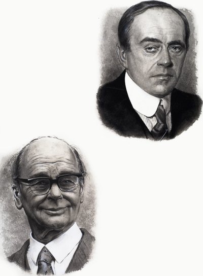 Robert Falcon Scott és Peter Scott alkotó: English School