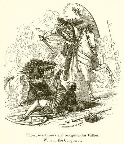 Robert megdönti és felismeri apját, Hódító Vilmost alkotó: English School