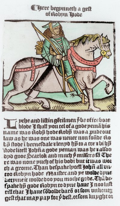Robin Hood (későbbi színezés) alkotó: English School
