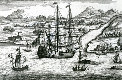 Robinson Crusoe megszökik Kambodzsából, és belép egy kikötőbe Kína északi részén alkotó: English School