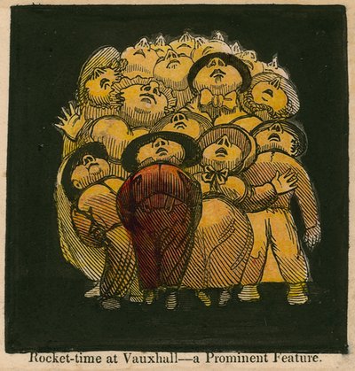 Rakétaidő a Vauxhall Gardensben, Londonban alkotó: English School