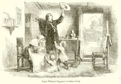 Roger Williams Indulás Salem-szigetre alkotó: English School