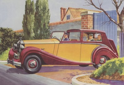 Rolls-Royce (színes litográfia) alkotó: English School