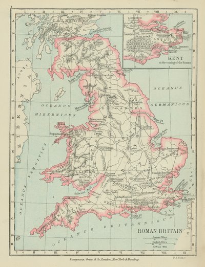 Római Britannia (színes litográfia) alkotó: English School