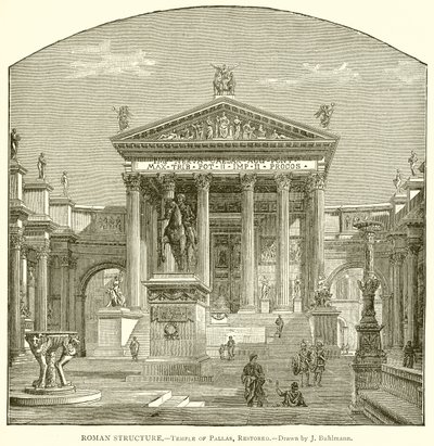 Római szerkezet. - Pallas temploma, felújítva alkotó: English School