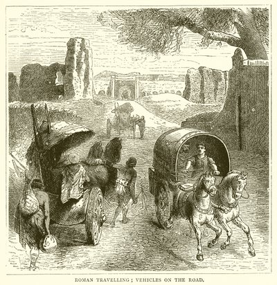 Roman Travelling; Járművek az úton alkotó: English School