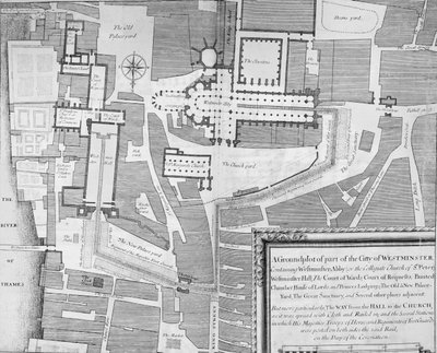 II. Jakab koronázási körmenetének útvonala a Westminster Halltól a Westminster Abbeyig alkotó: English School