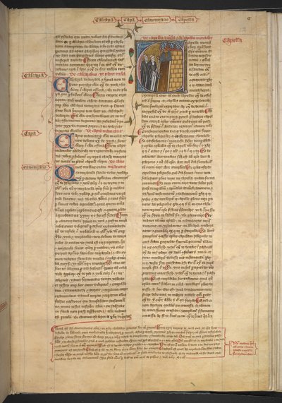 Királyi 6 E VI, f. 232, Capella (kápolna), 1360-75 körül (vellum) alkotó: English School