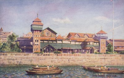 Royal Bombay Yacht Club (színes litográfia) alkotó: English School