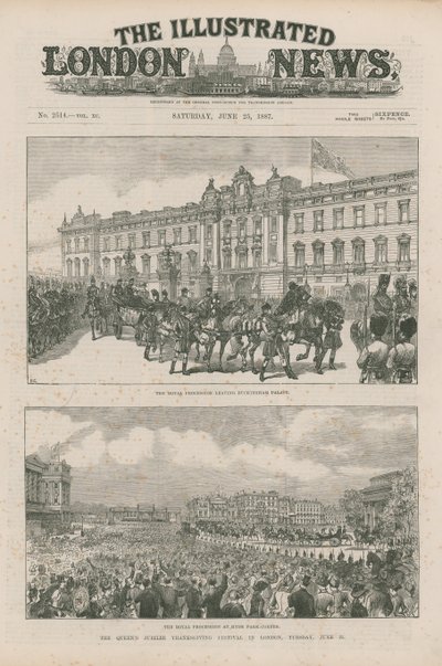 Királyi menet elhagyja a Buckingham-palotát és a Hyde Park Cornernél alkotó: English School