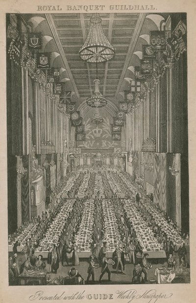 Királyi bankett, Guildhall, London alkotó: English School
