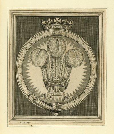 Királyi mottó. Honi Soit Qui Mal Y Pense alkotó: English School