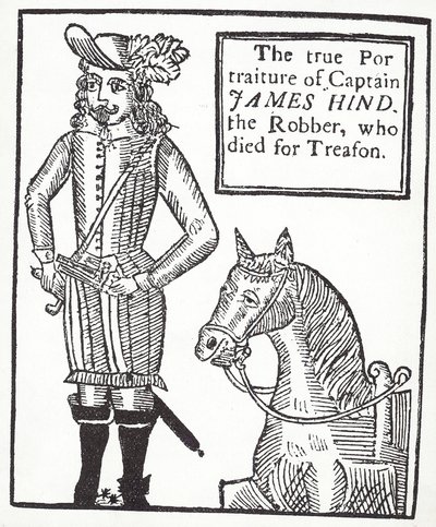 A royalista országúti vezető James Hind (metszet) alkotó: English School