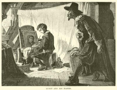 Ruben és mestere (metszet) alkotó: English School