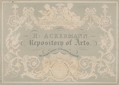 Rudolph Ackermann, Kereskedelmi kártya, Dobbs dombornyomásával alkotó: English School