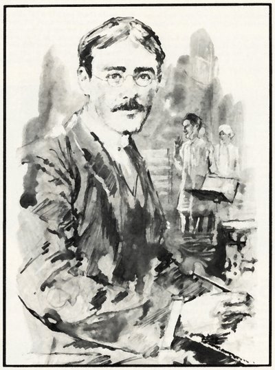 Rudyard Kipling (litho) alkotó: English School