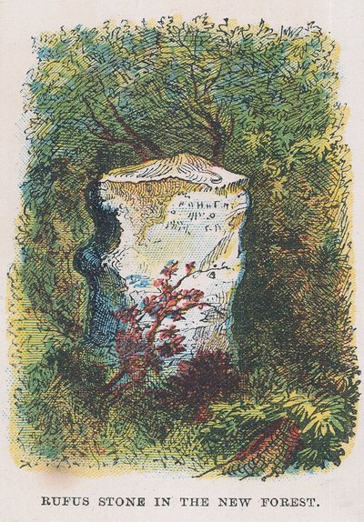 Rufus kő a New Forestben alkotó: English School