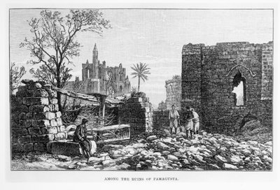 Famagusta romjai, Ciprus, az Egy elvarázsolt szigeten, W.H. Mallock, 1889-ben jelent meg alkotó: English School