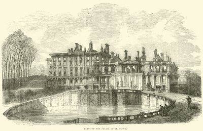 A St Cloud palota romjai, 1870. október alkotó: English School